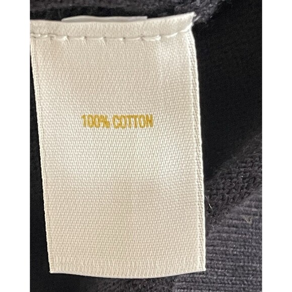 Kate Spade NY Jeweled Sweater Black Button Up 100% Cotton Dressy Ladies Medium - Picture 8 of 10